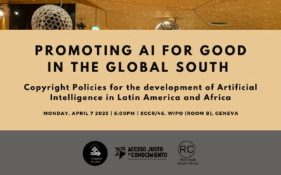 WIPO SCCR/46 Side Event: PROMOTING AI FOR GOOD IN THE GLOBAL SOUTH